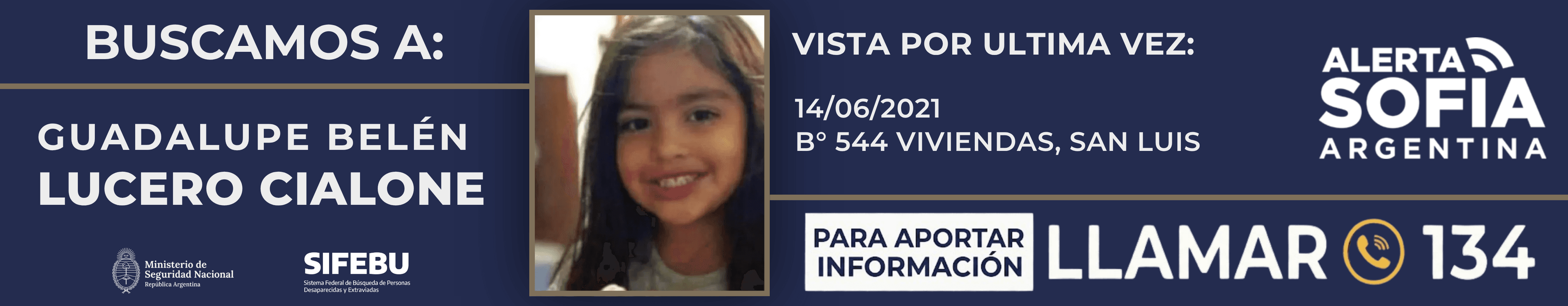 Afiche oficial — Guadalupe Belén Lucero Cialone